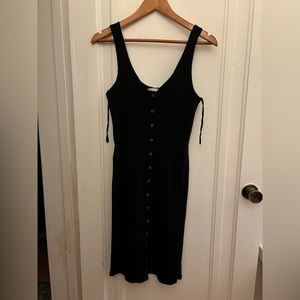American Eagle body con dress with button decals